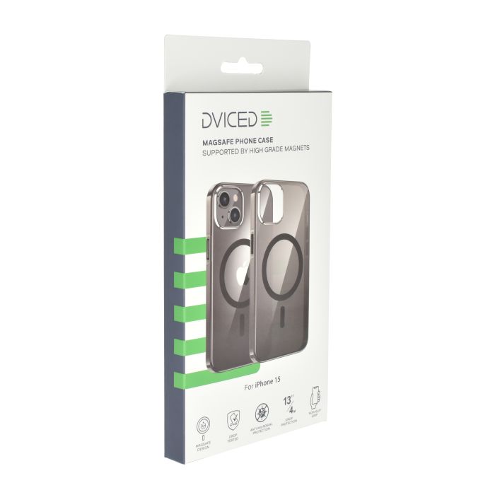Dviced MagSafe iPhone 15 Clear Case, Black
