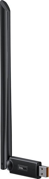 Adapter WiFi Baseus FastJoy, 300 Mbps, antenë 6 dBi, USB A, i zi