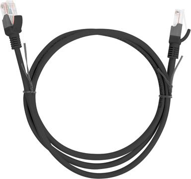 Kabllo rrjeti Lanberg Patchcord PCU6-10CC-0200-BK, Cat6, 2m, i zi