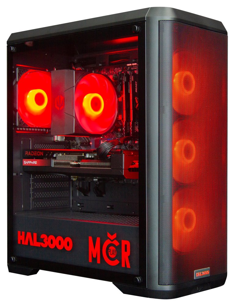 Kompjuter HAL3000 MČR Finale Pro, AMD Ryzen 5 5600, 16GB RAM DDR, 1TB SSD, RX 7700 XT, i zi