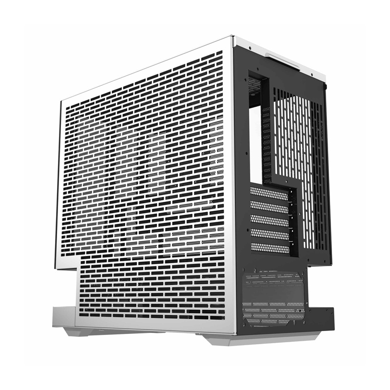 Kuti kompjuteri Darkflash F1 ITX, 6 ventilatorë ARGB, e bardhë
