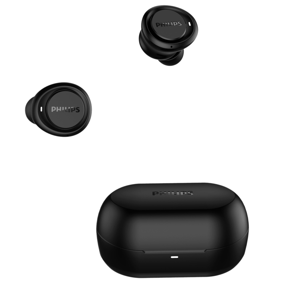 Kufje Buds Philips TAT1215BK/10 IPX4, Wireless, të zeza