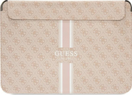 Навлака за лаптоп Guess 4G Printed Stripes, за 16\" MacBook, розова