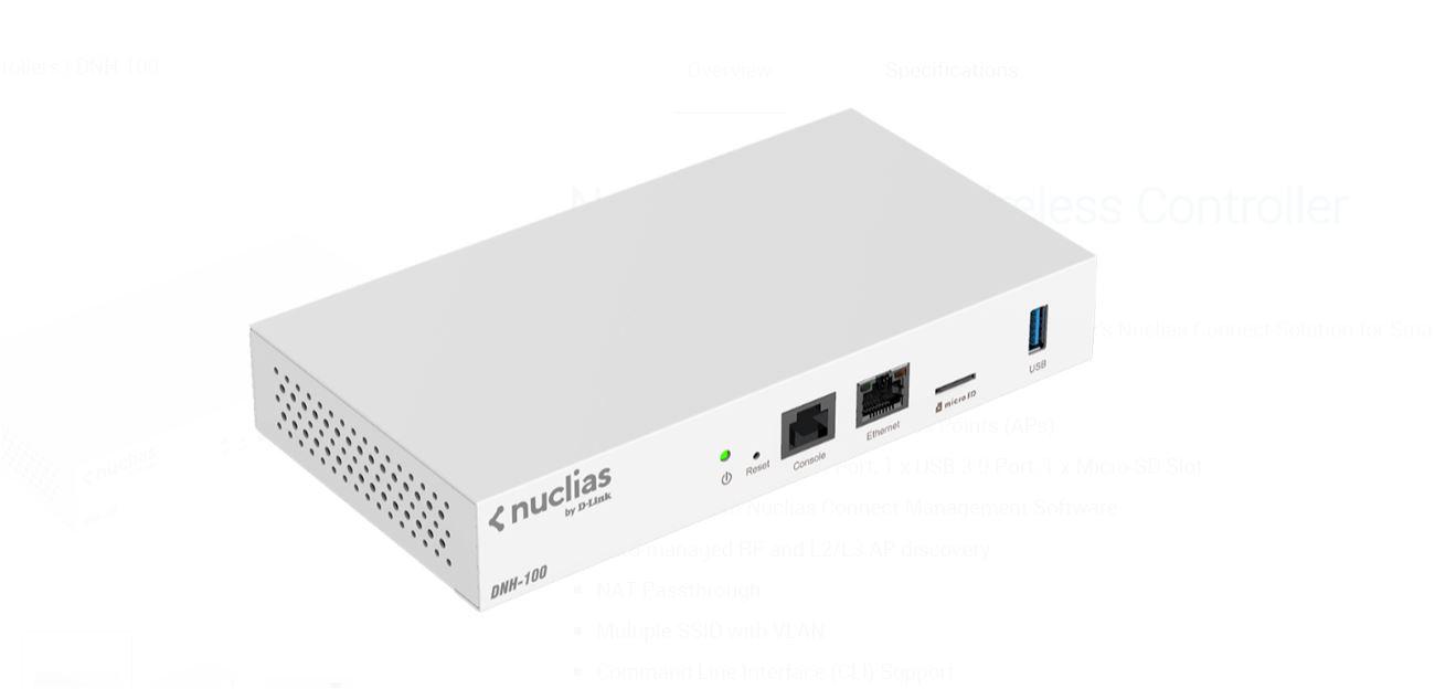 Kontrollues rrjeti D-Link Nuclias Connect Hub, menaxhim deri 100 access point, montim në rack