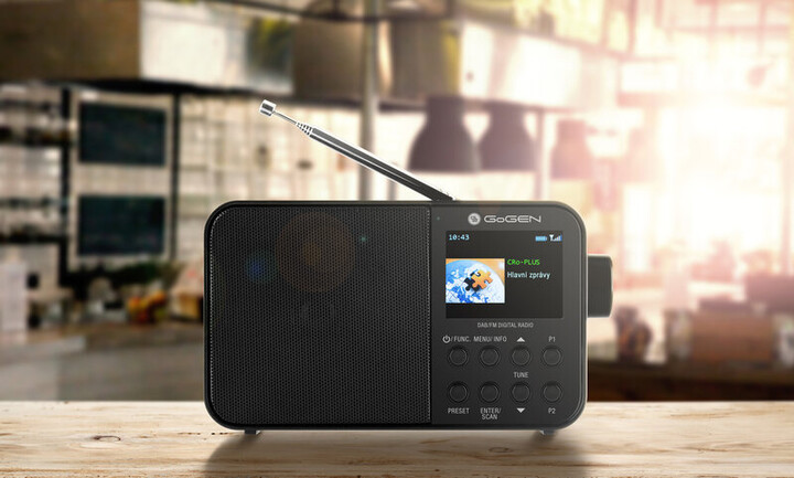 Radio GoGEN DAB 500 BT, e zezë