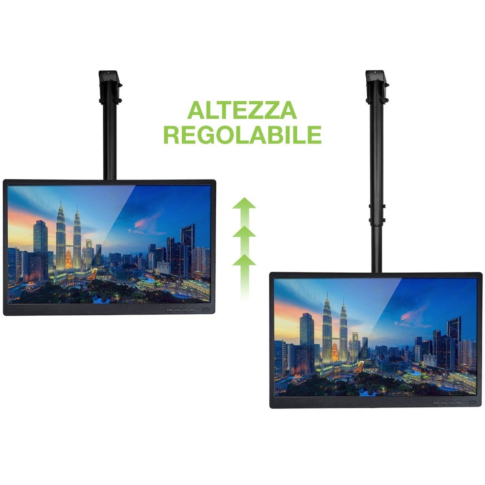 Таванска држачка за ТВ Techly LED LCD 32-55\", ICA CPLB-944S, 50 kg, црна