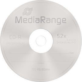 Disqe CD-R MediaRange 700MB, 52x, 10 copë