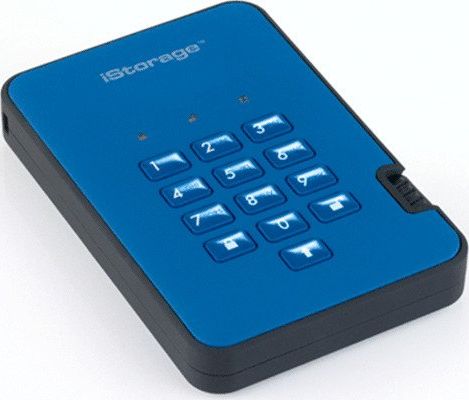 Disk i jashtëm iStorage diskAshur2, 2TB, USB, blu