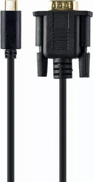 Kabllo Gembird USB-C - D-Sub (VGA), 2m, e zezë