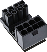 Adapter InLine 26638E, 8-pin PCIe në GPU, kënd 180°, i zi