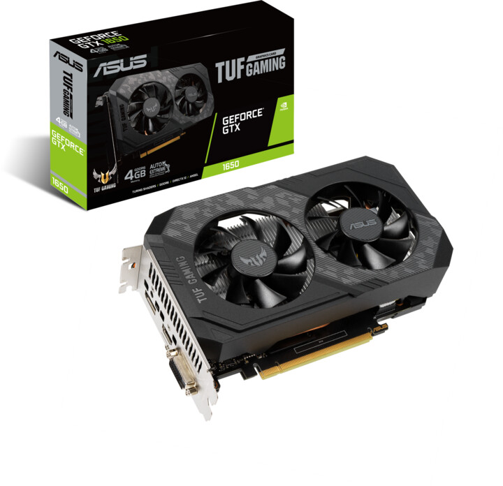 Kartë grafike ASUS GeForce TUF-GTX1650-4GD6-P-GAMING, 4GB GDDR6