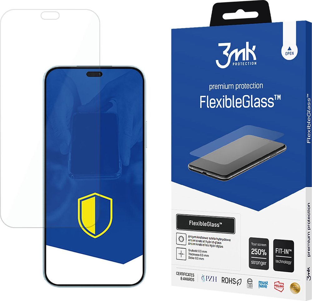 Xham mbrojtës hibrid 3MK FlexibleGlass për Honor 200 Lite, 0.3mm, transparent