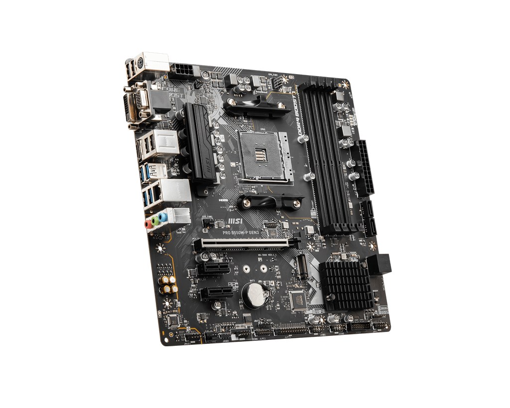 Pllakë amë MSI PRO B550M-P GEN3 AMD B550 Socket AM4 micro ATX