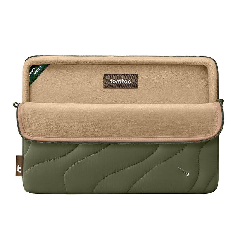 Çantë sleeve për laptop Tomtoc Terra A27, 14", MacBook Pro, jeshile