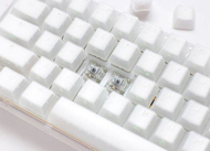 Играчка тастатура Ducky One 3 Aura White TKL, механичка Cherry MX Red, RGB, бела