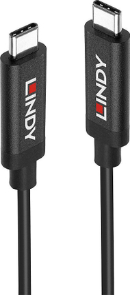 Kabllo USB Lindy USB C në USB C 3 m, USB 3.2 Gen 2, e zezë