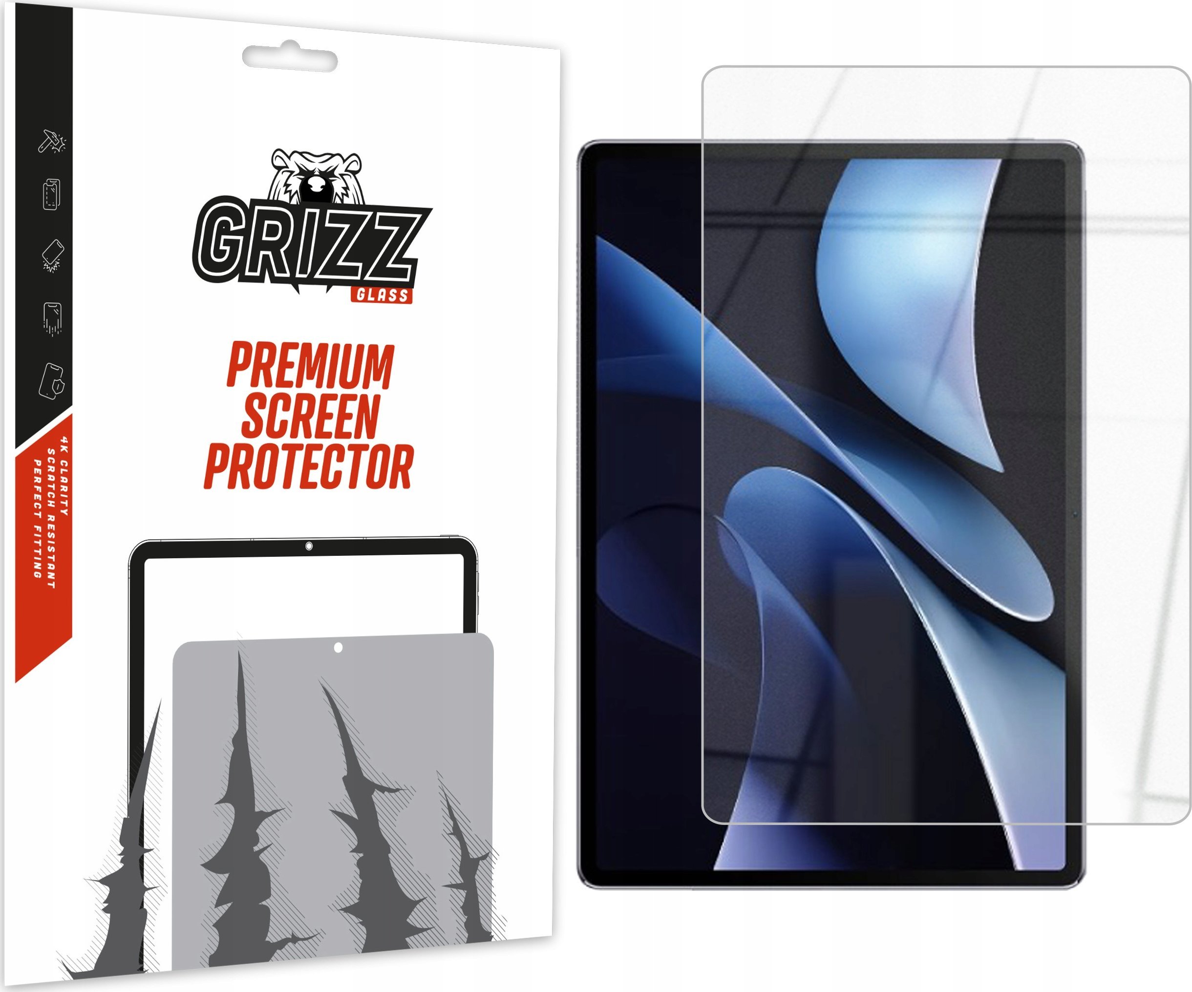 Xham mbrojtës hibrid Grizz për Huawei MatePad Air 2024, 9H, transparent