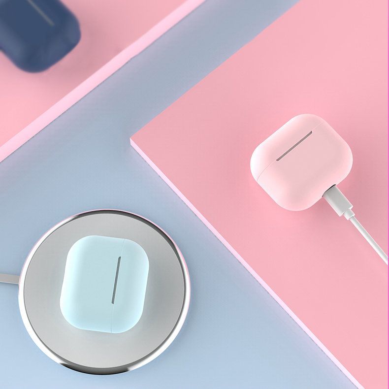 Mbulesë mbrojtëse Hurtel Case C për AirPods Pro, silikon, rozë