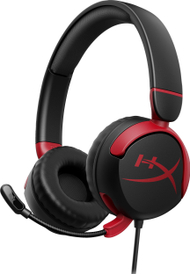 Kufje gaming HyperX Cloud Mini, over ear, izolim zëri, të zeza me të kuqe