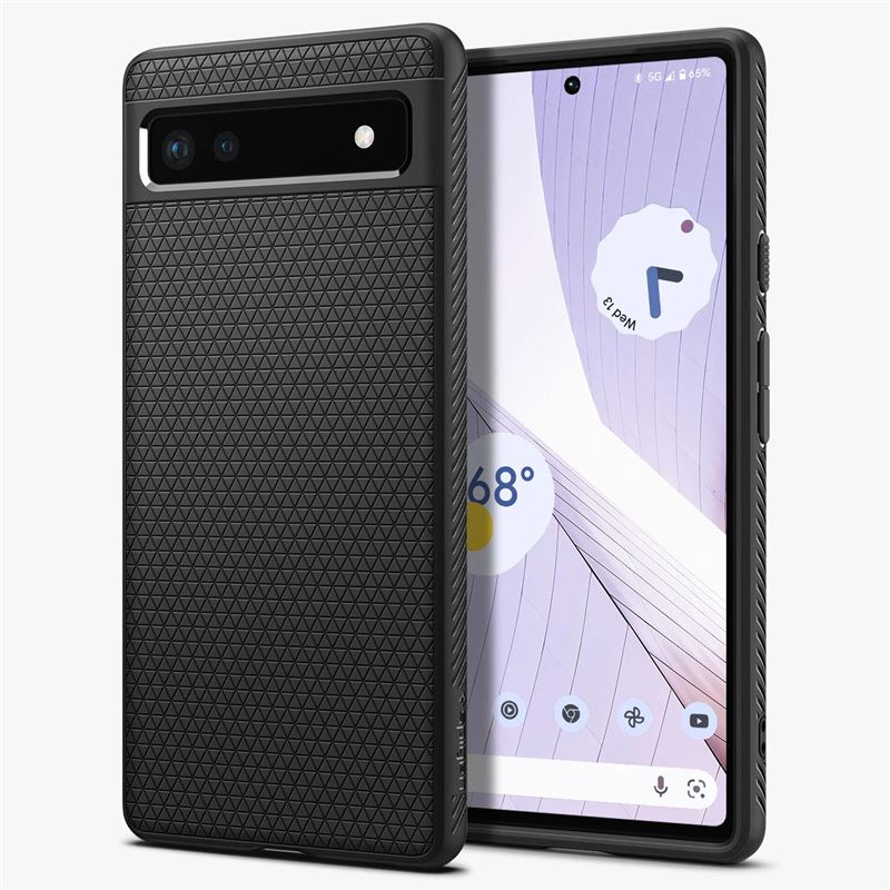 Mbështjellëse për Google Pixel 6a Spigen Liquid Air, e zezë