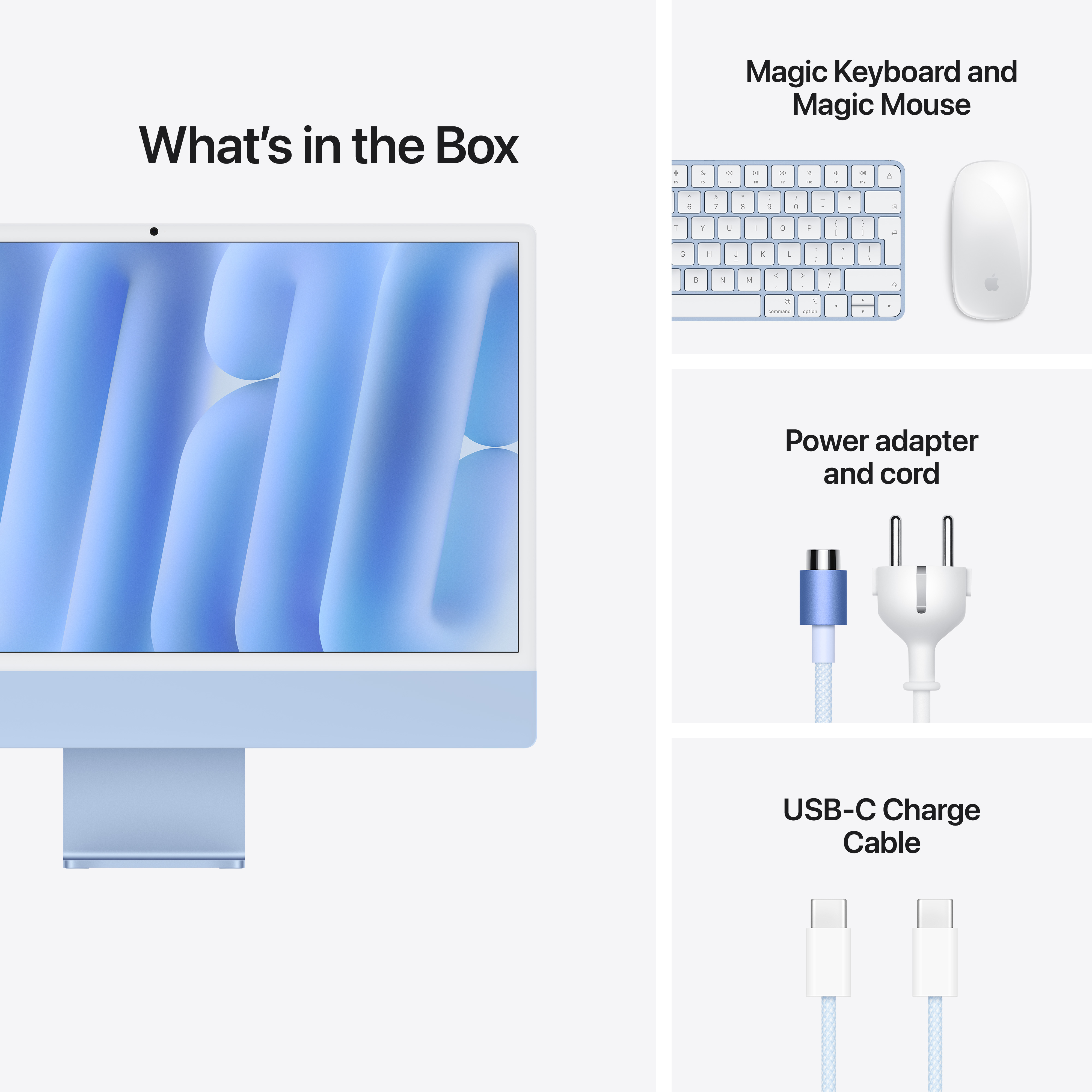 Apple iMac 24", M6 10‑core, 16GB, 256GB SSD, 10‑core GPU, Blue