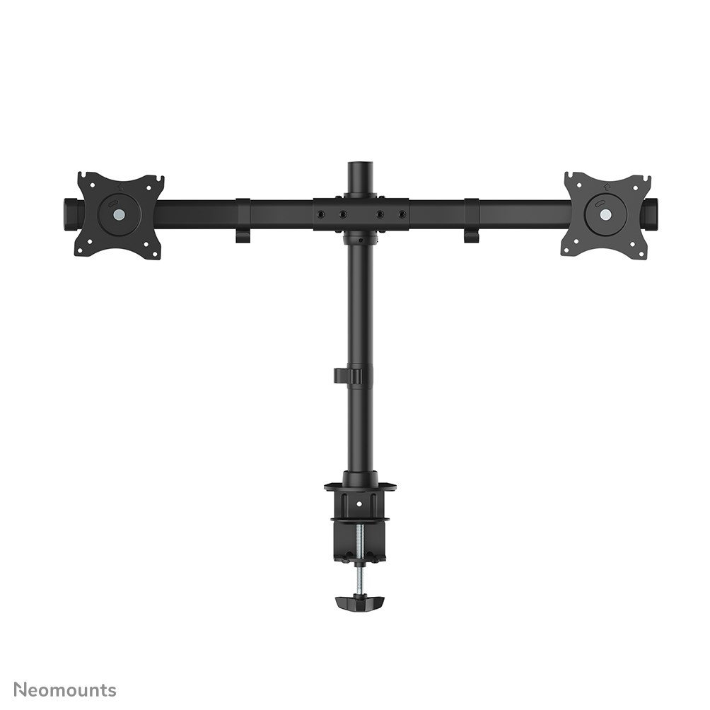 Mbajtëse tavoline për monitorë Neomounts FPMA-DCB100DBLACK, për 2 monitorë 10"-27", VESA 75x75 100x100, e zezë