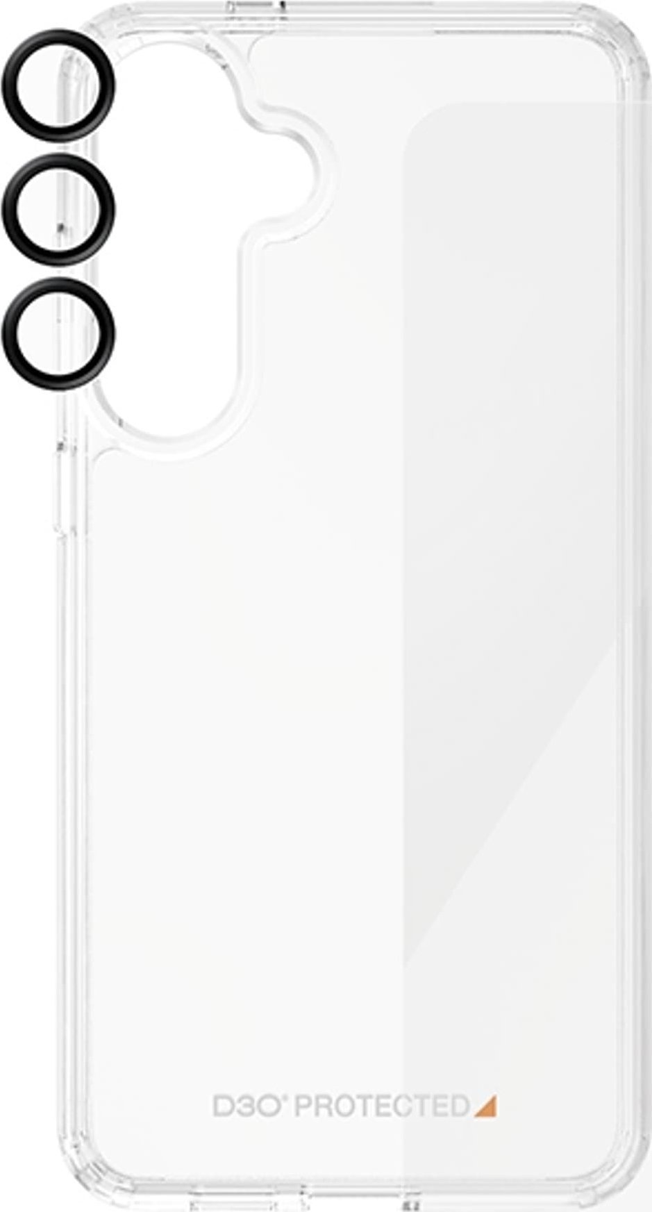 Set mbrojtës PanzerGlass 3 in 1 për Samsung Galaxy S24, xham për ekran, mbrojtës kamere dhe kapak, transparent