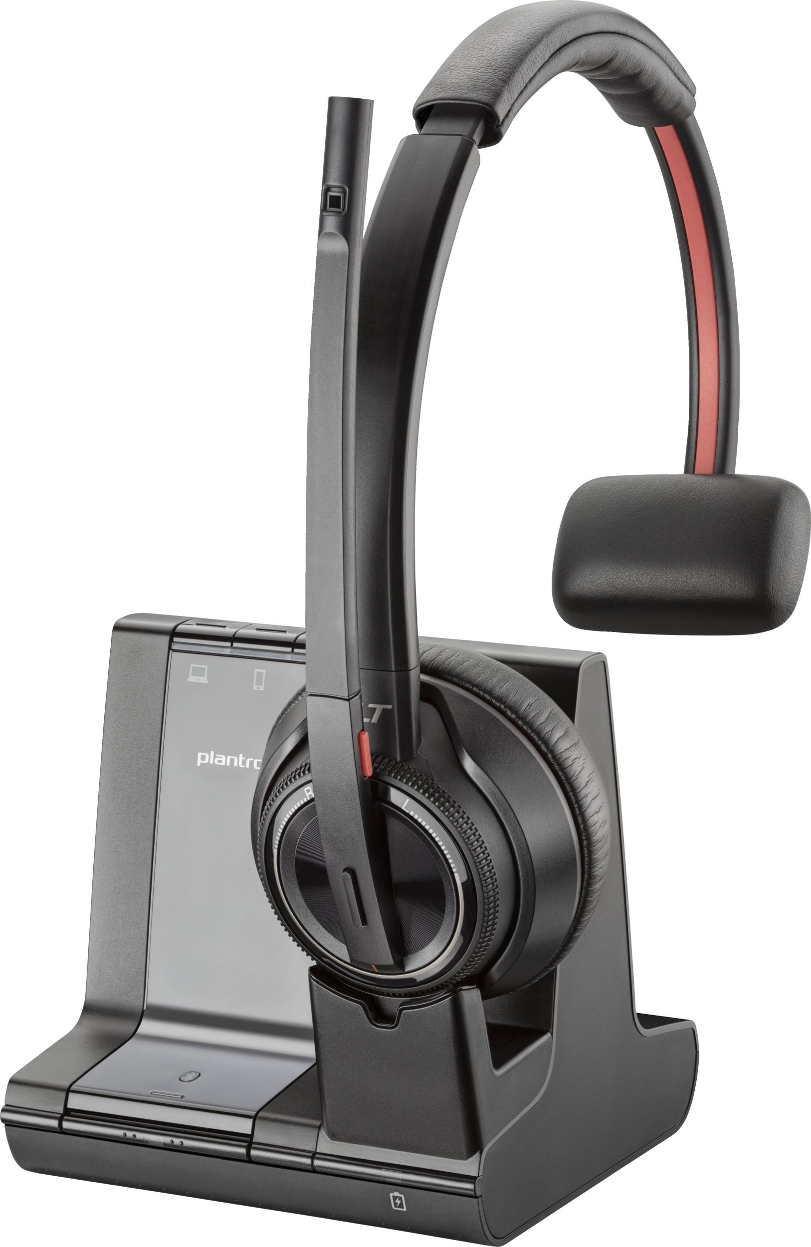 Слушалки безжични Poly Savi 8210 UC, Bluetooth, со микрофон, црна