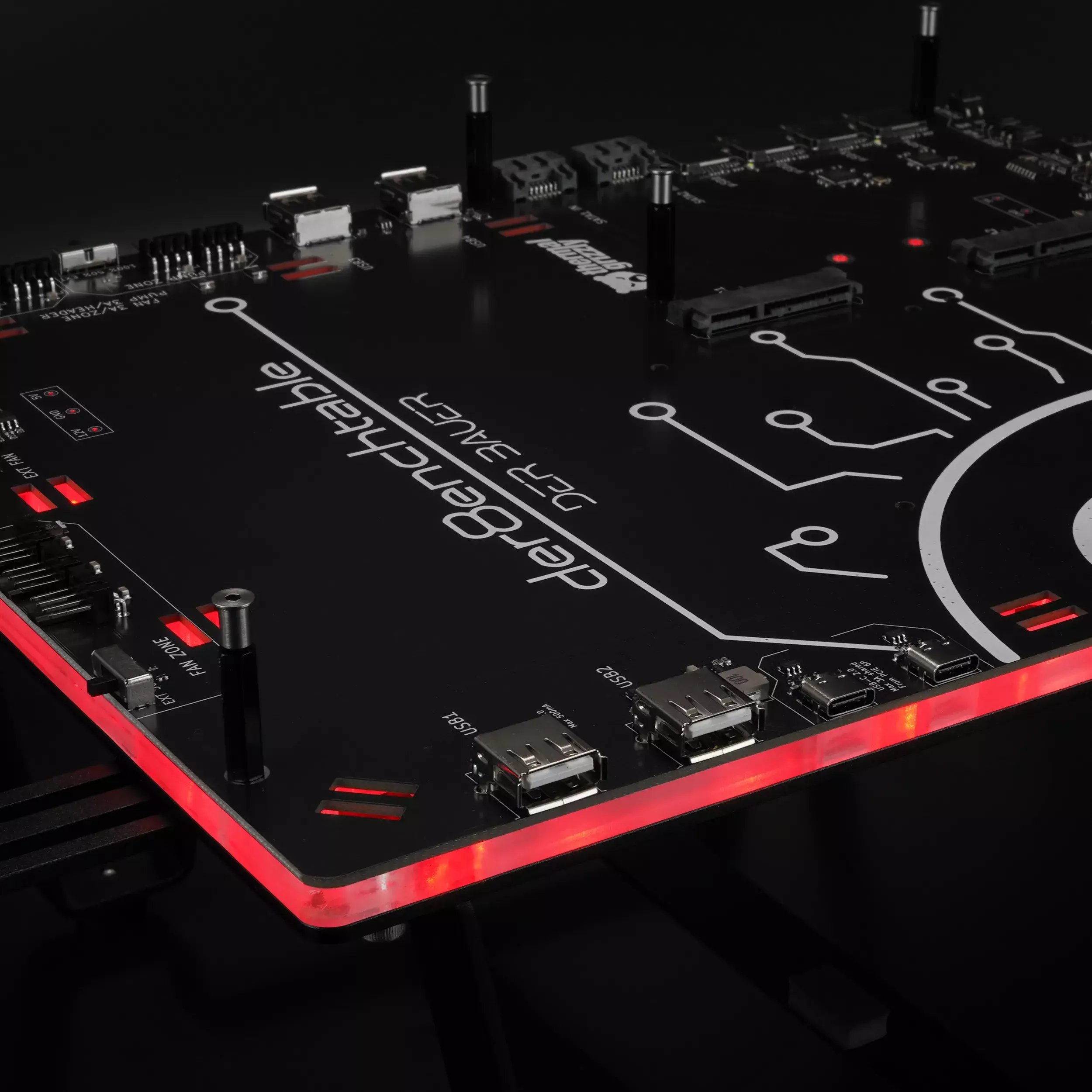 Test bench Thermal Grizzly Der8enchtable ARGB, PCB aktive, ndriçim ARGB, i zi