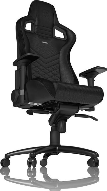 Karrige gaming noblechairs EPIC Black, lëkurë PU, krahë 4D, e zezë