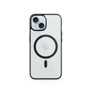 Mbulesë telefoni Epico Mag+ Hero për iPhone 15 Plus, MagSafe, transparent e zezë