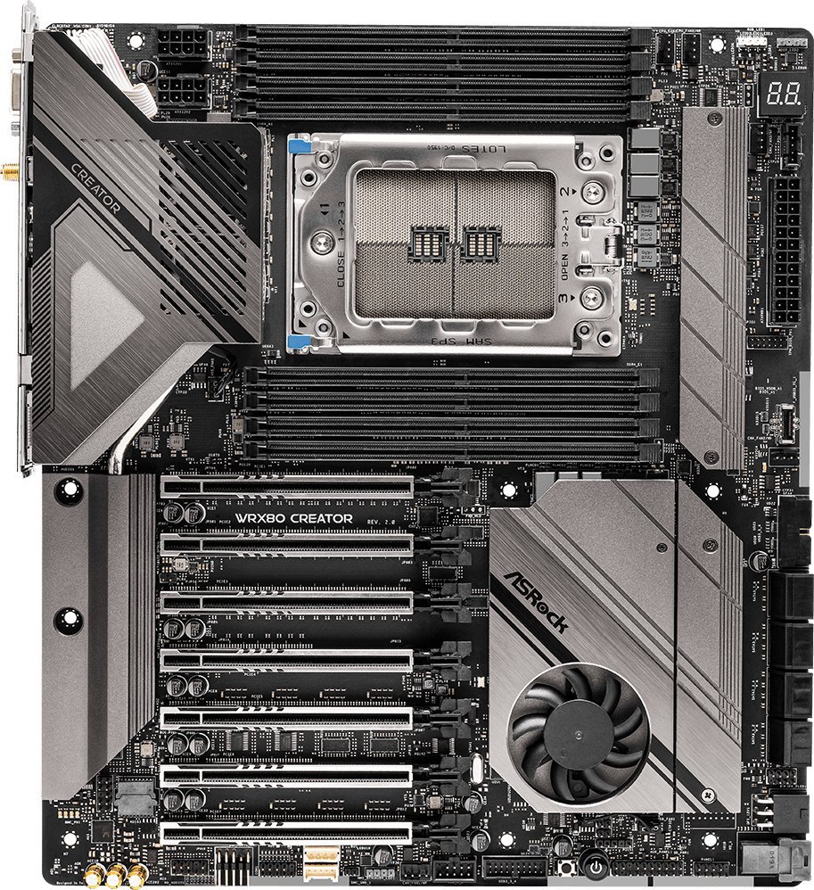 Pllakë amë Asrock WRX80 CREATOR WRX8 R2.0 -	DDR4