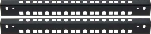 Profile për rafte Delta 6U (A19PR / 6U * P2), të zeza