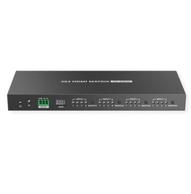 Ndërprerës HDMI Matrix VALUE 4x4, 4K 60Hz, me telekomandë, i zi