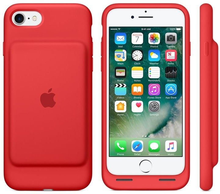 Mbrojtëse "Smart Battery" për Apple iPhone 7, e kuqe