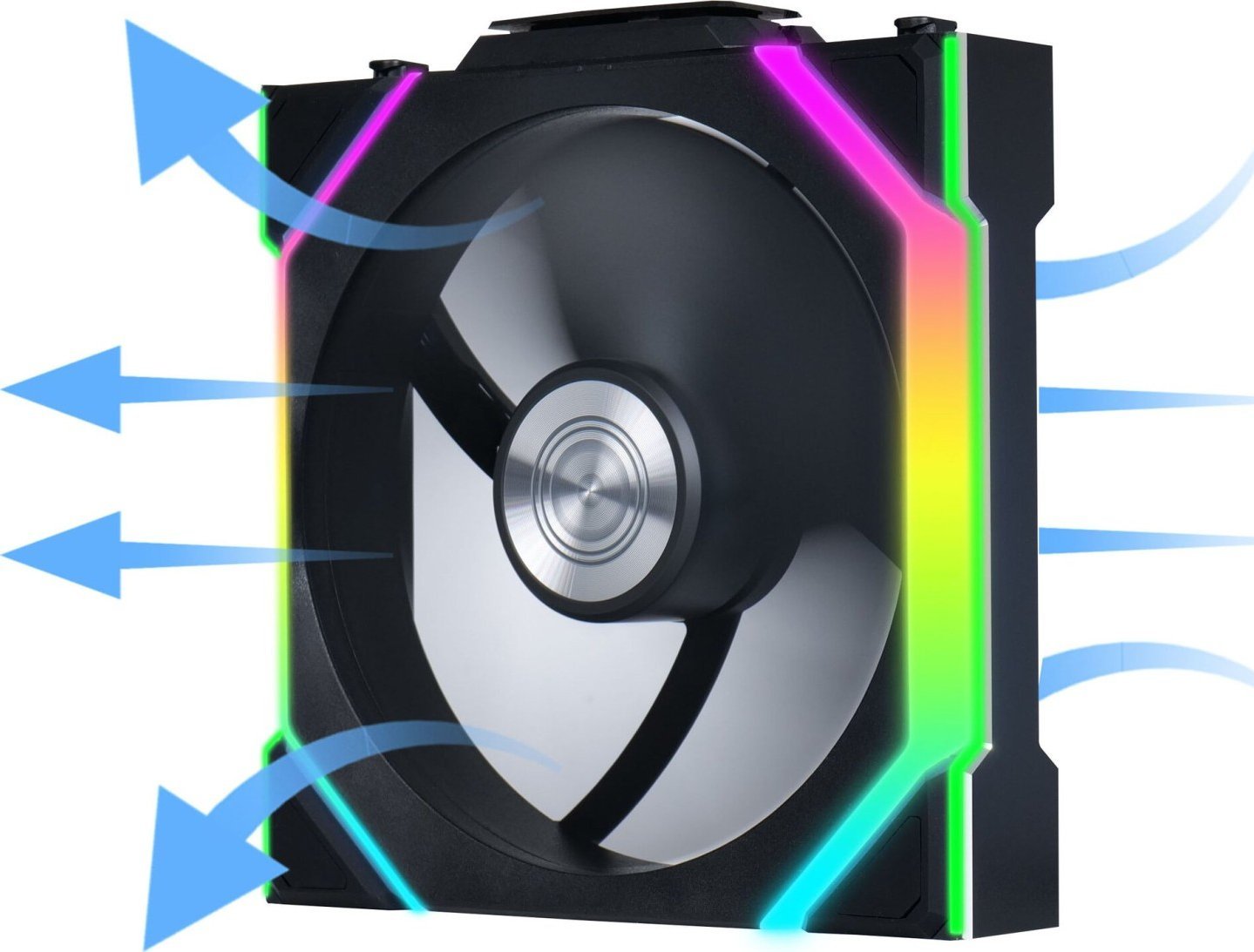 Ventilator PC Lian Li UNI FAN SL Wireless Reverse Blade, 120mm, ARGB PWM, i zi, set 3 copë 3