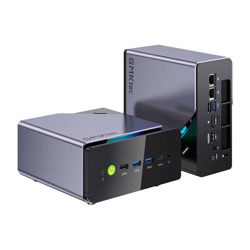 Mini PC GMKTec NucBox K12, AMD Ryzen 7 255, 32GB RAM 1TB SSD, gri 2