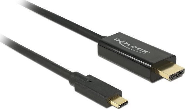 Kabllo Delock USB C në HDMI, 1m, e zezë