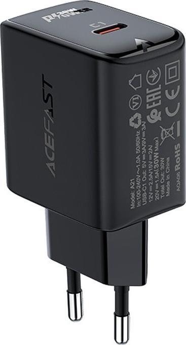 Karikues muri ACEFAST USB C GaN, 30W, PD QC 3.0 PPS, i bardhë