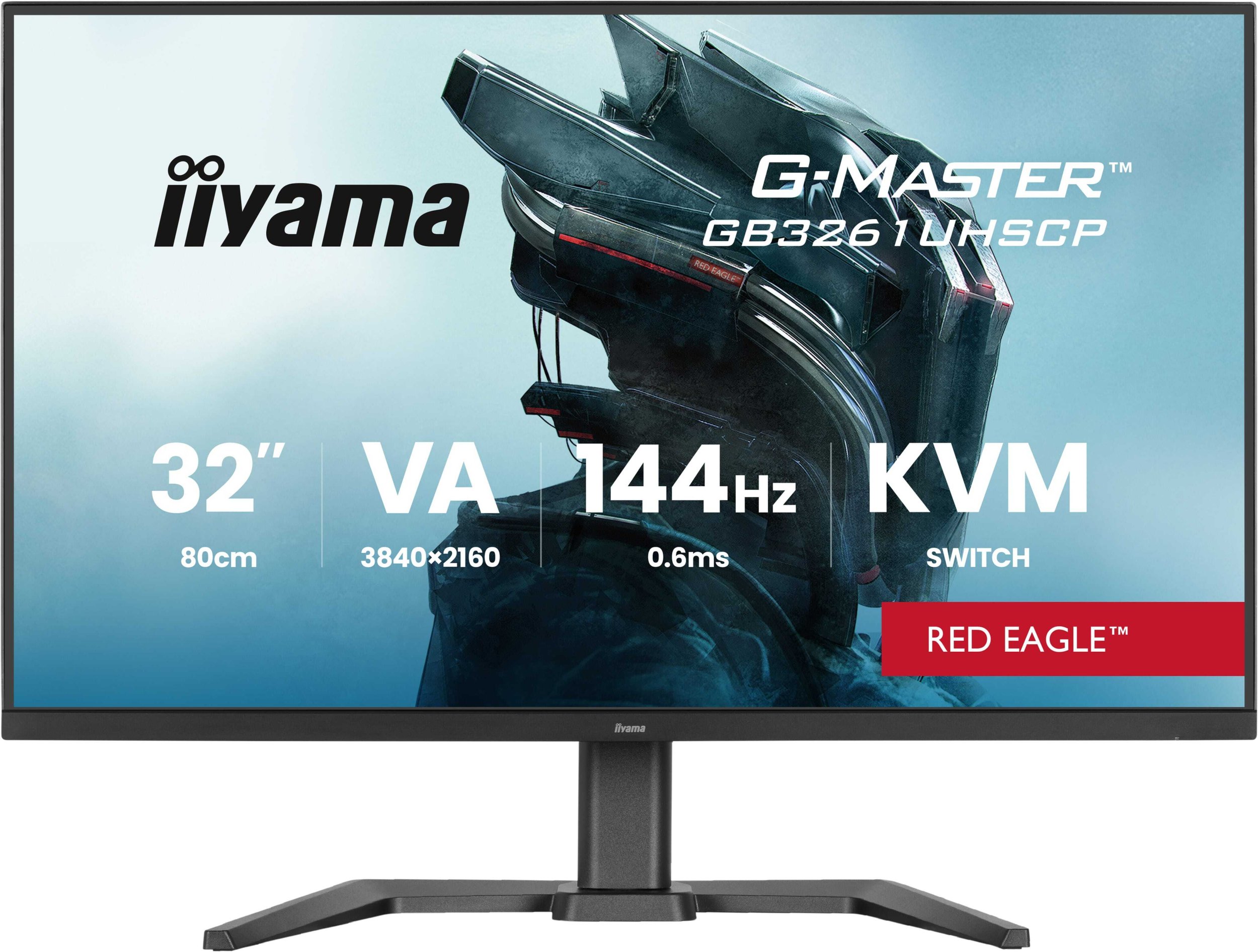 Monitor gaming iiyama G-MASTER Red Eagle GB3261UHSCP-B1, 32", 4K, i zi