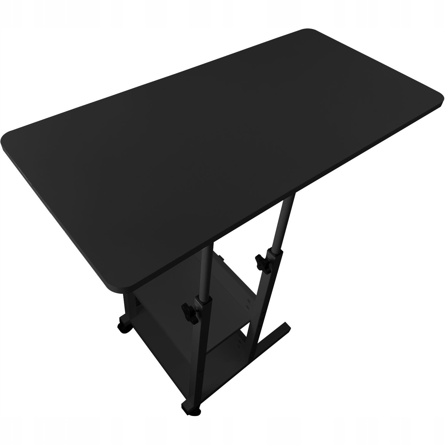 Tavolinë lëvizëse Mozos BLD-BK, 80×40 cm, rregullim lartësie, e zezë