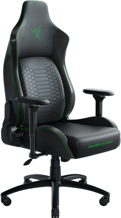 Столица Razer Iskur, XL, црно/зелена