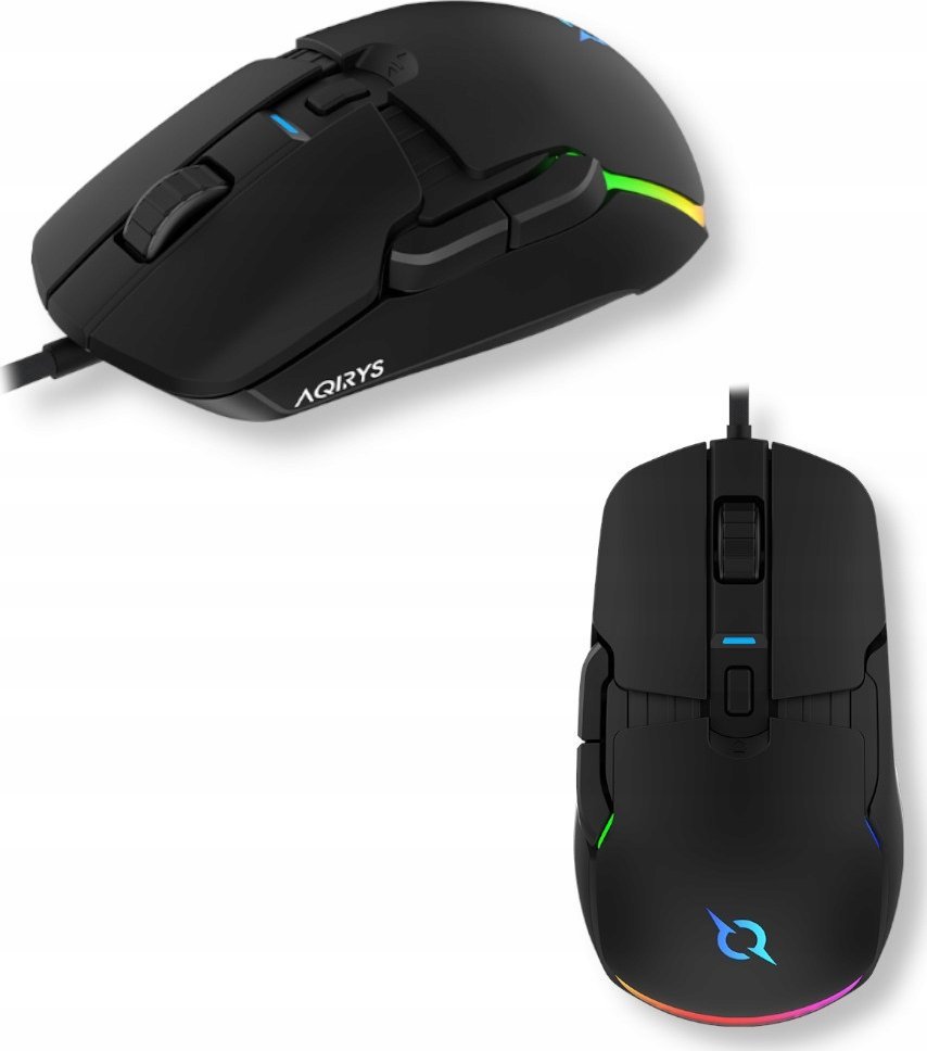 Mouse me kabllo Aqirys Lynx, 16000 dpi, i zi