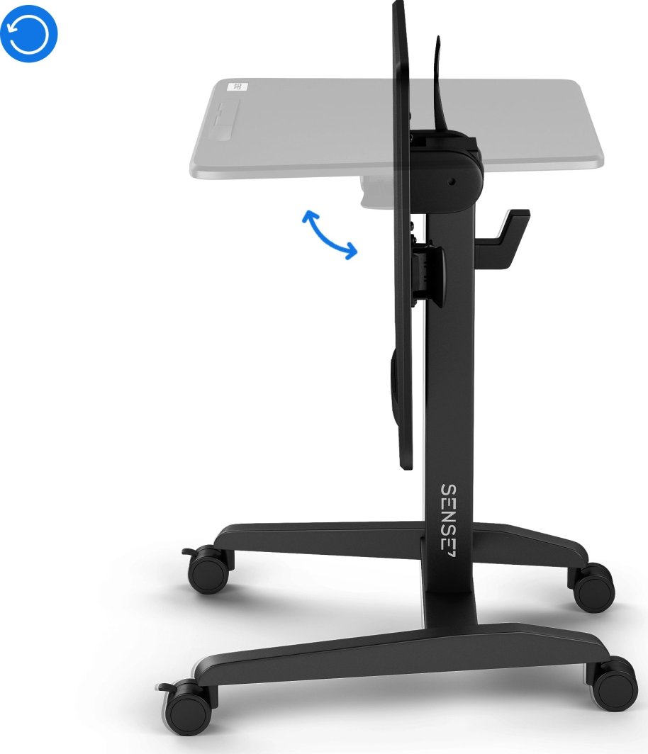 Tavolinë SENSE7 Mobile, e zezë