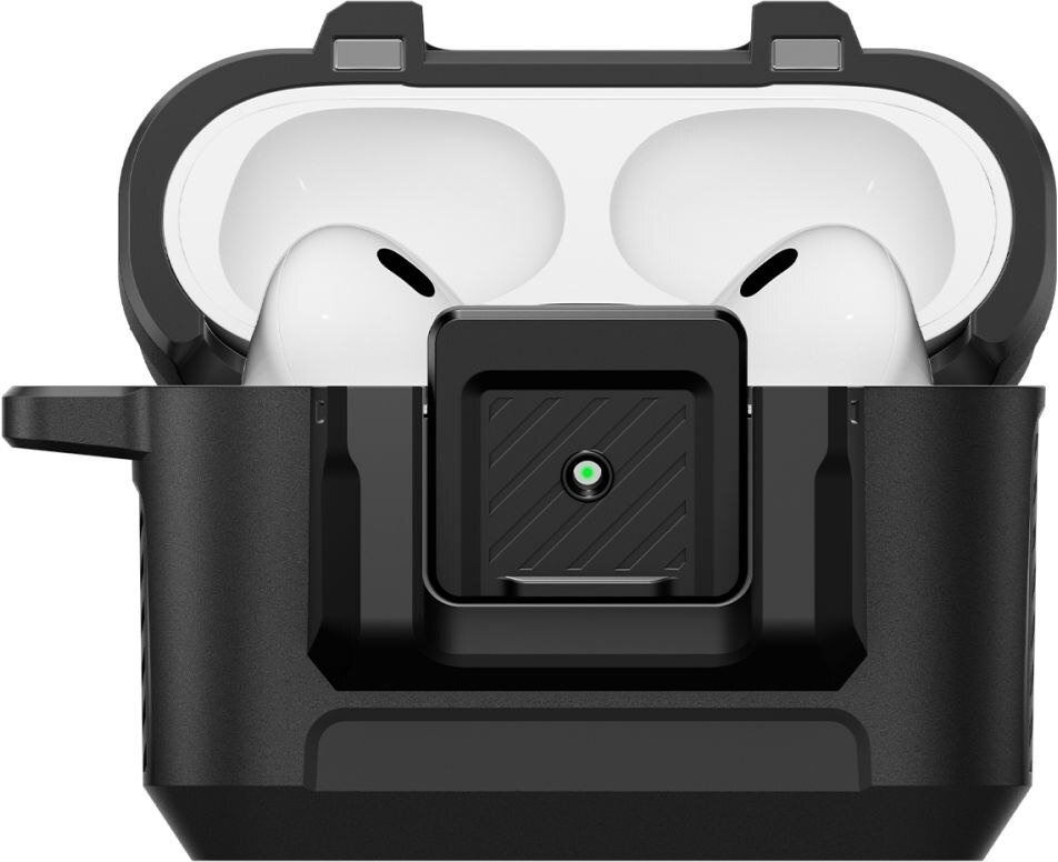 Mbulesë mbrojtëse Spigen Lock Fit, për AirPods Pro 3, përfundim mat, e zezë