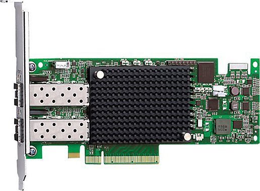 Kartelë rrjeti Broadcom Emulex LPe16002B-M6, Gen 5 16Gb, Dual Port PCI-E, e zezë