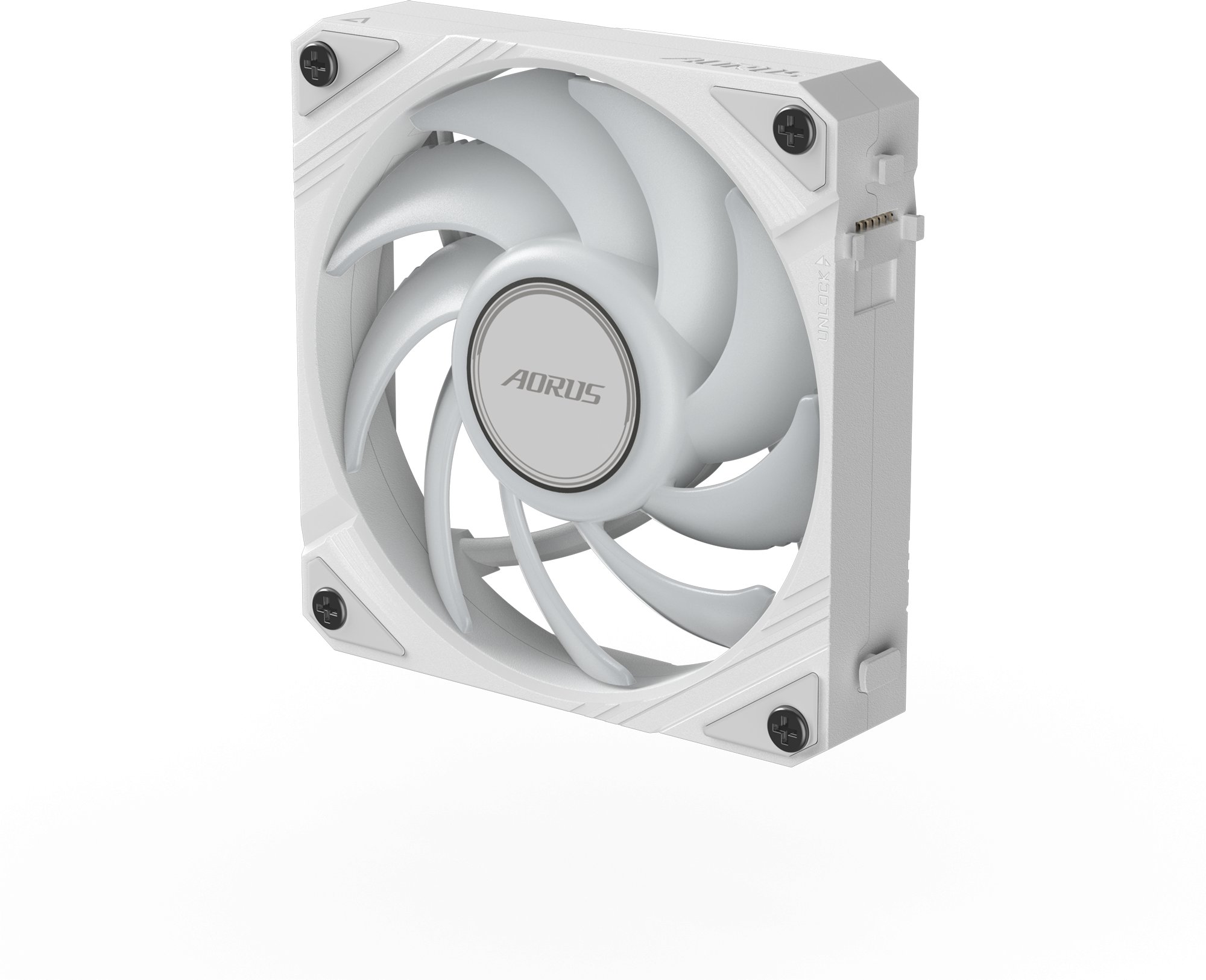 Ventilator kasë GIGABYTE AORUS EZ CHAIN FAN 120 ICE, 120mm, ARGB, i bardhë