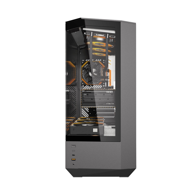 Kornizë kompjuteri Darkflash DY460, ATX, 4 ventilatorë ARGB, e zezë