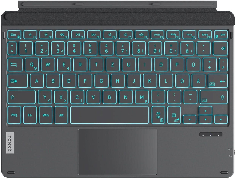 Tastierë Inateck për Surface Go, kompatibile GO 1 4, magnetike, gri