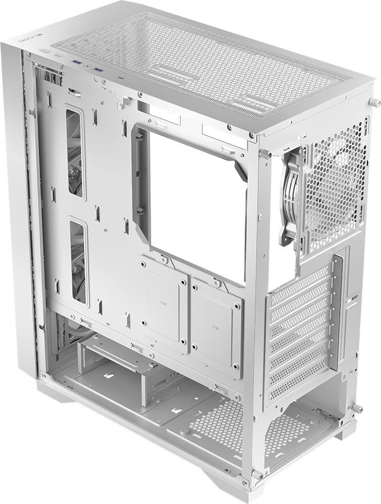 Kullë kompjuteri Logic Concept Dart Pro MIDI, ATX, me ventilatorë, e bardhë